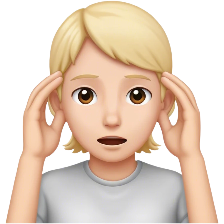 Covering ears because of noise  emoji