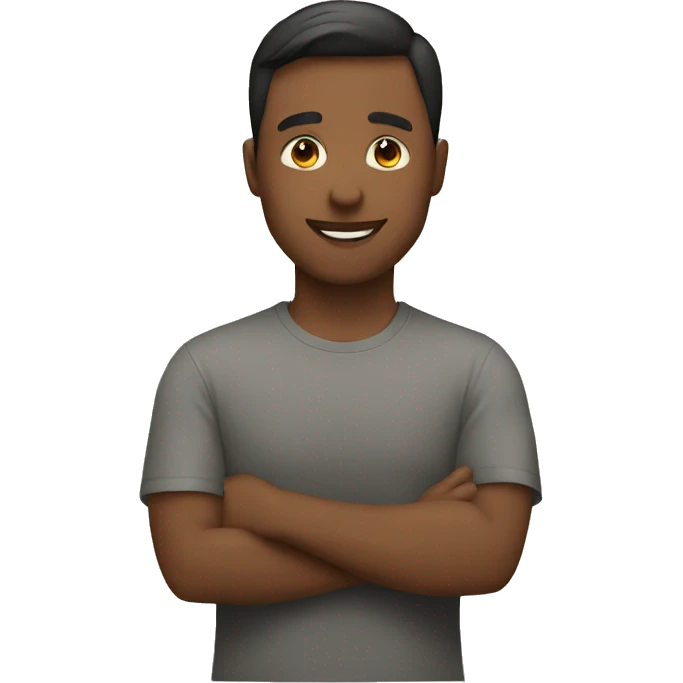 Showing gratitude emoji