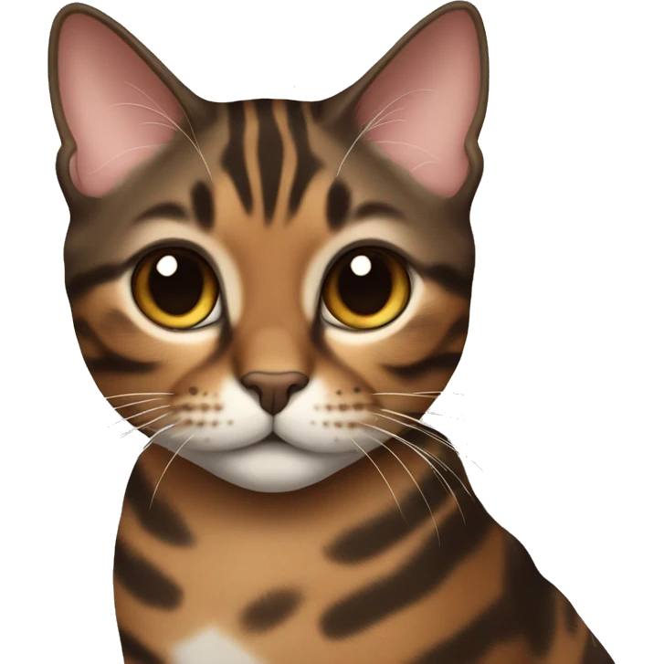 Beautiful woman long dark brown hair hug bengal cat emoji