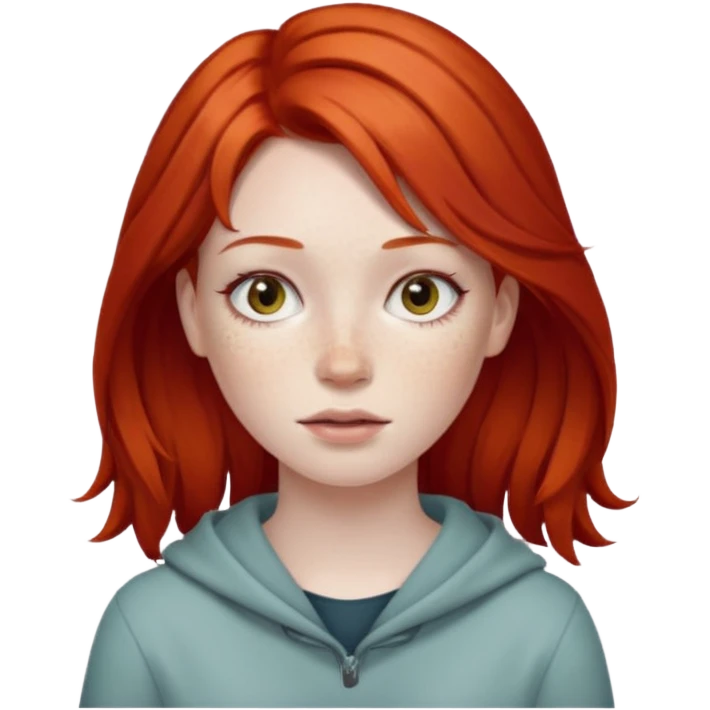 girl red hair emoji