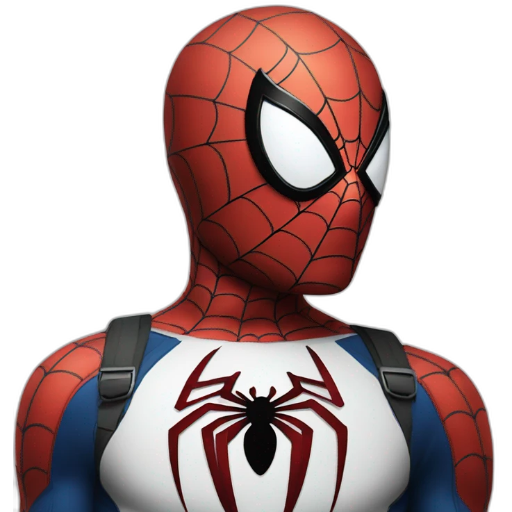 Circular face Spider Man emoji