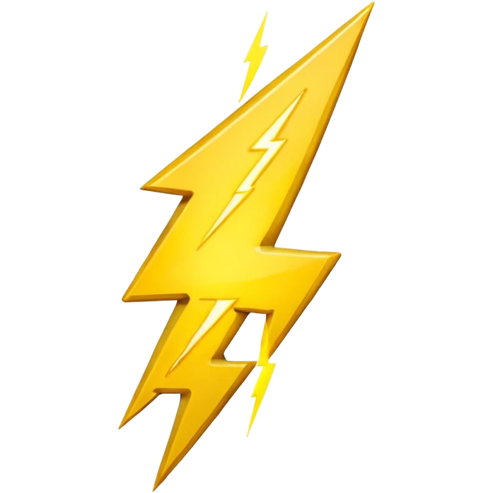 yellow lightning bolt emoji