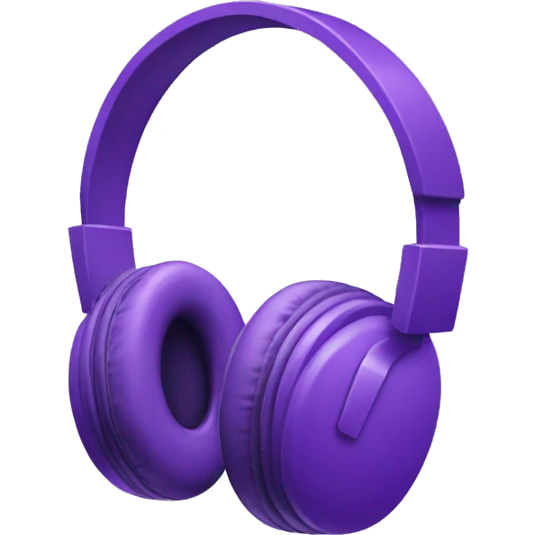 purple headphones emoji