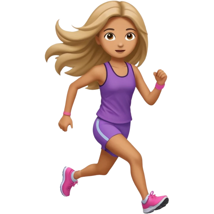 girl running cuter outfit  emoji