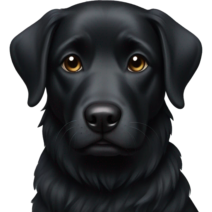 black dog emoji