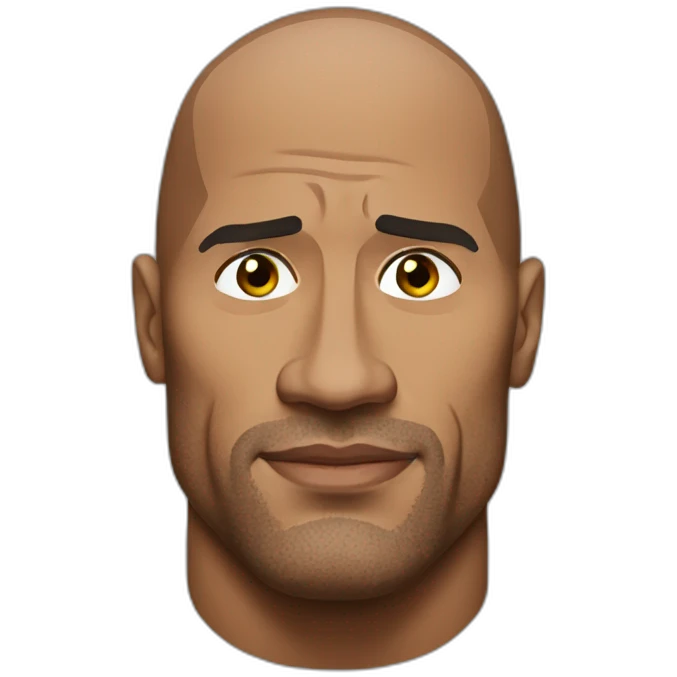 dwayne johnson side eye emoji