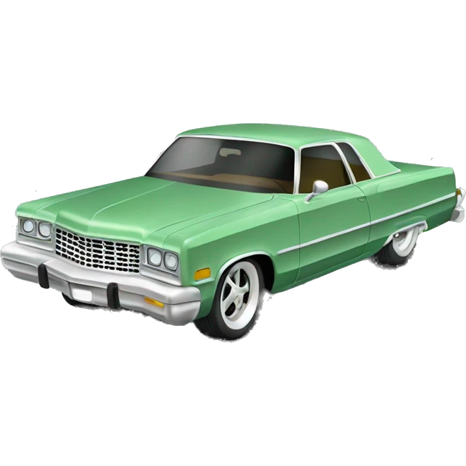 sage green lowrider car  emoji