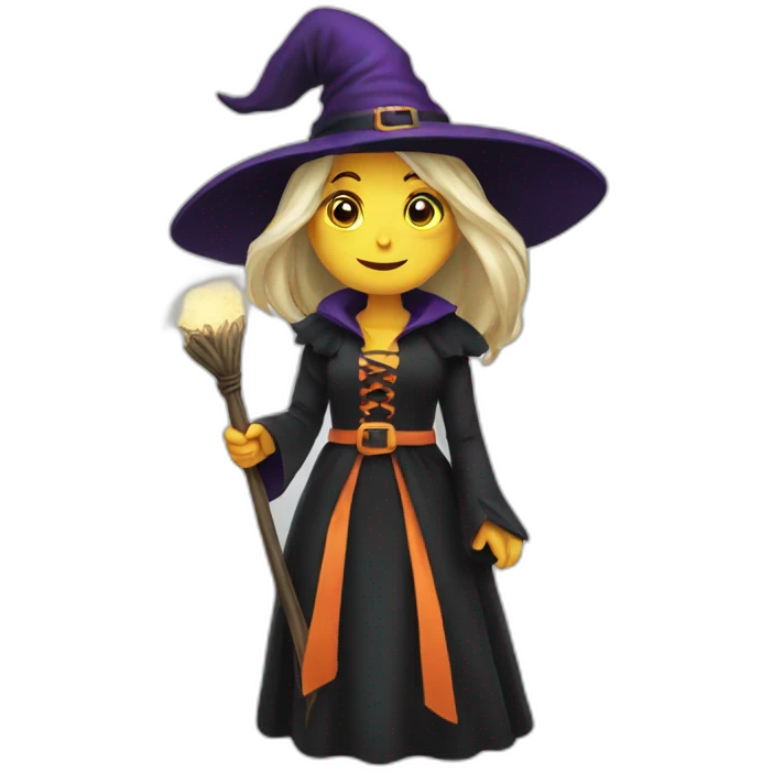 Witch halloween emoji