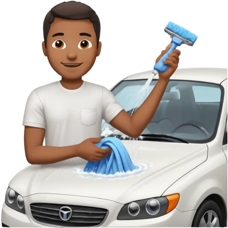 car washer black man  emoji