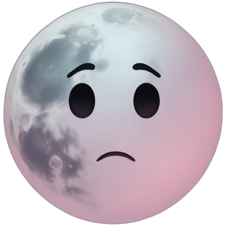 blushed moon emoji