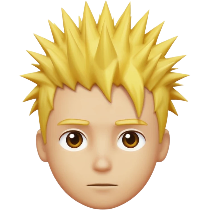 From the previous emoji I want the center above section of the head be yellow emoji