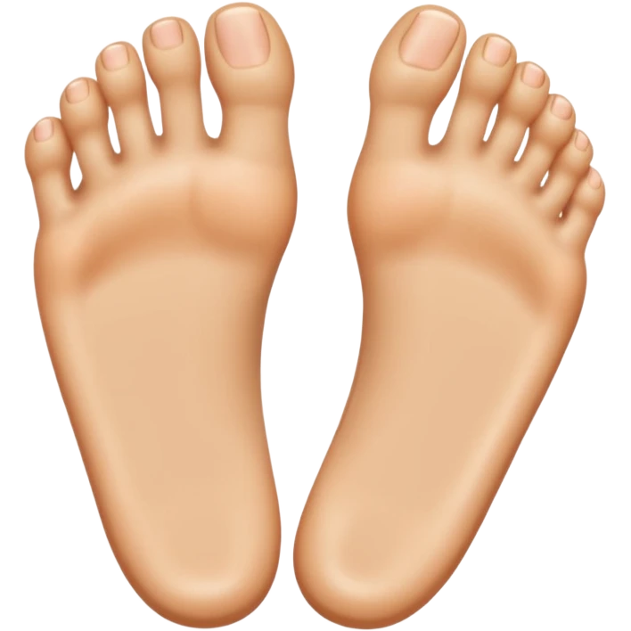 One foot and four toes emoji