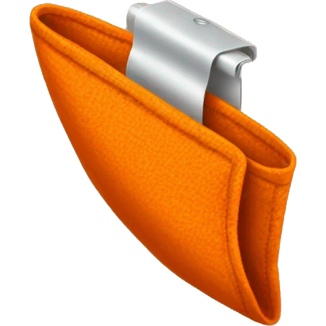 Orange cloth clip emoji