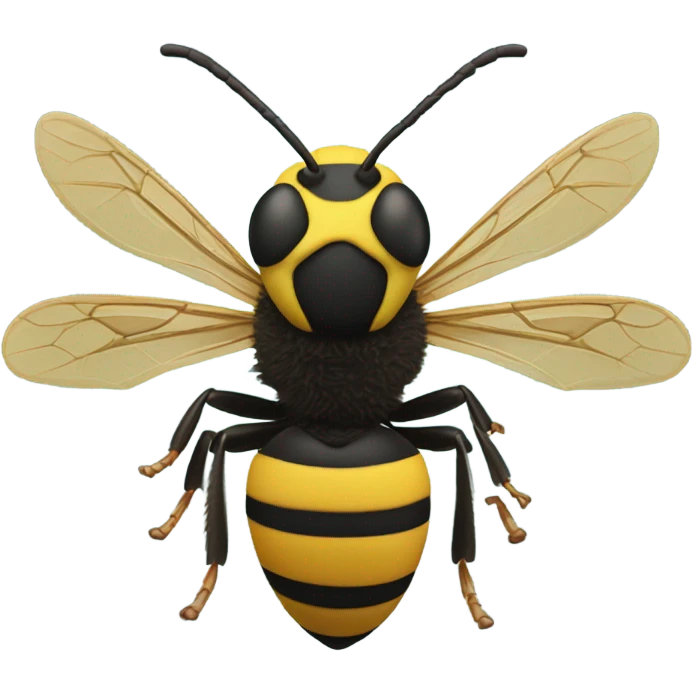 Wasp 8k quality with all the hairs and shjr emoji