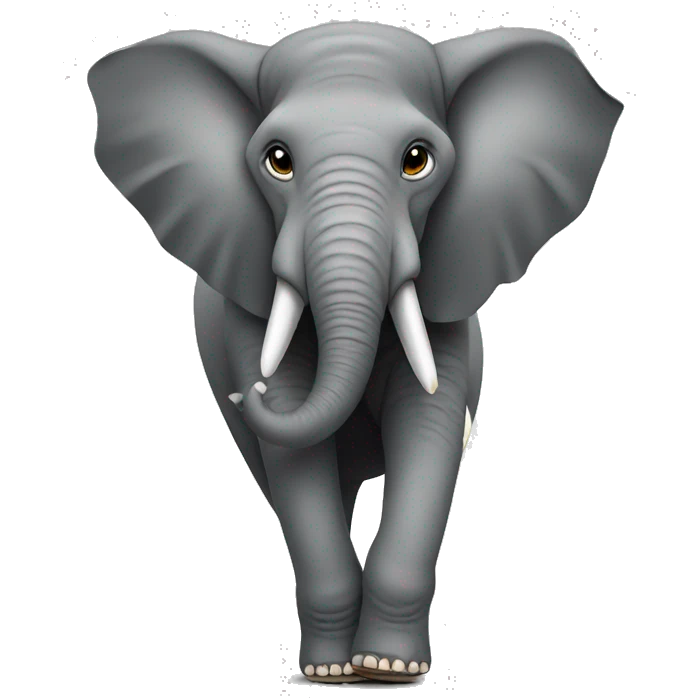 Elephant wearing high heels emoji