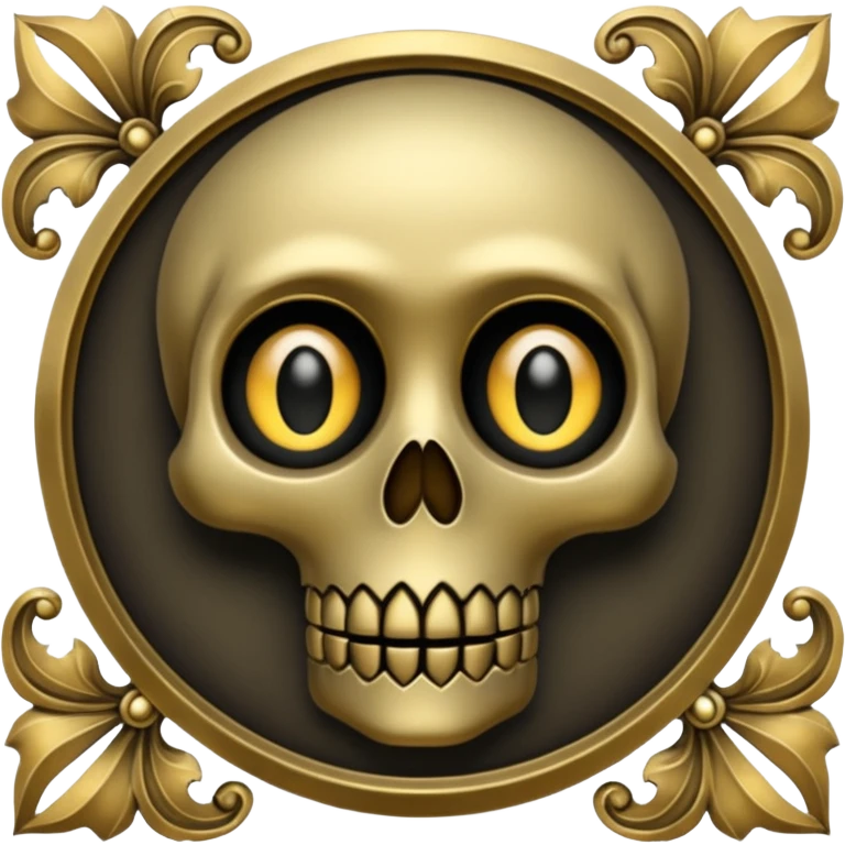 Dull brass gothic Victorian vintage emoji