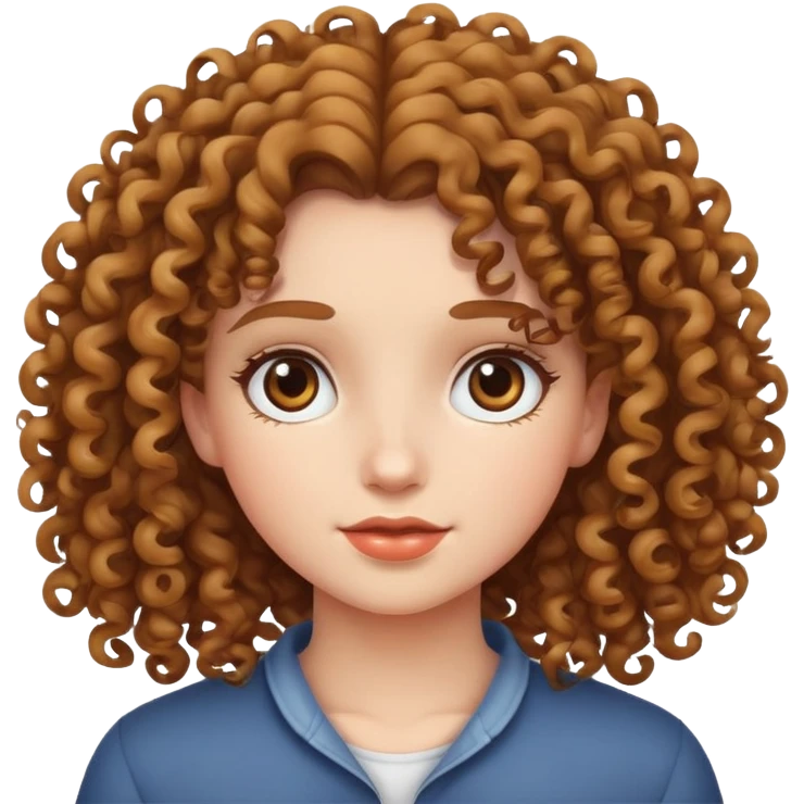 curly hair girl emoji