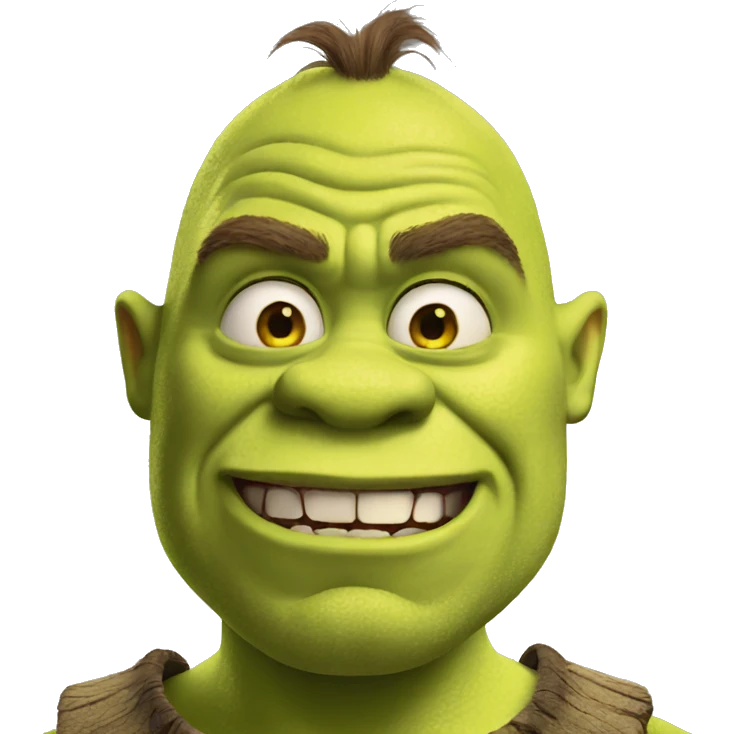 Shrek mad emoji