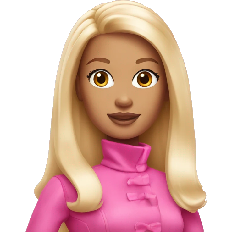Pink Barbie  emoji