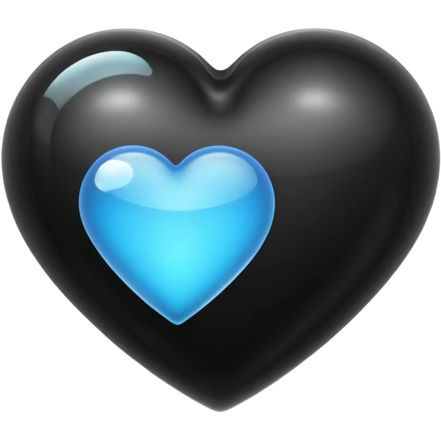 Create an emoji featuring a black heart 🖤 inside a thought bubble 💭 emoji