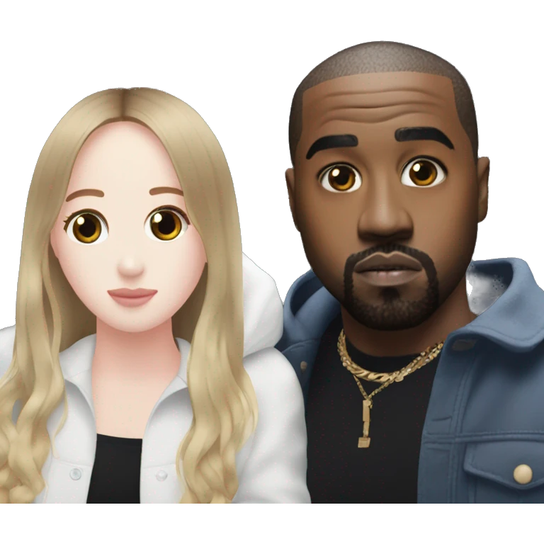 LOONA Chuu with Kanye West emoji