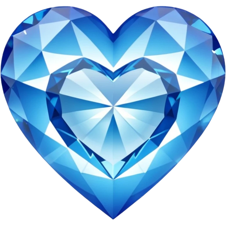 heart with a sparkling diamond texture emoji