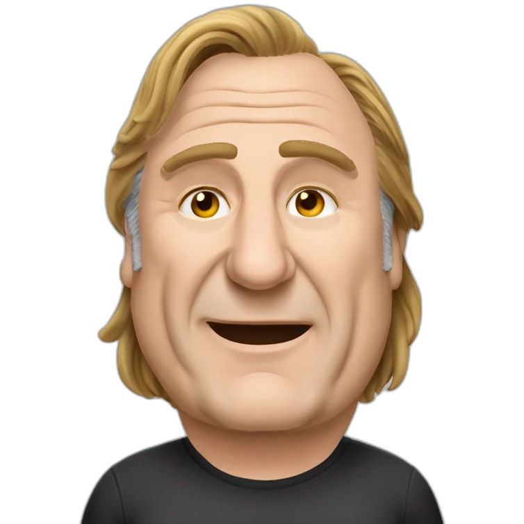 Gérard Depardieu sourit  emoji