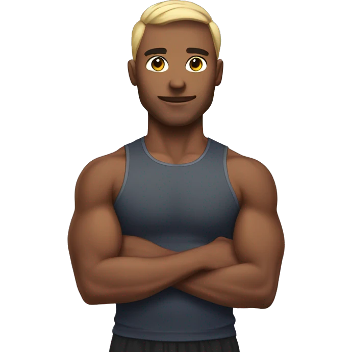 gym trainer with bow emoji