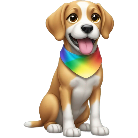 Gay dog emoji