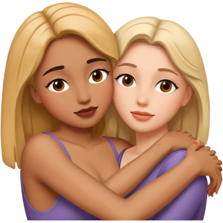 Lesbian making love in bed emoji