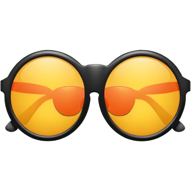 a pair of sunglasses with round lenses emoji