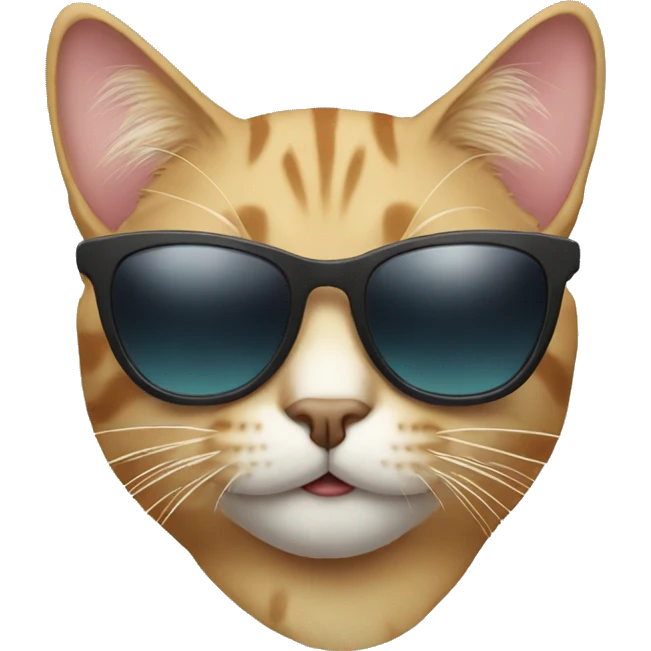 Cat with sunglasses emoji