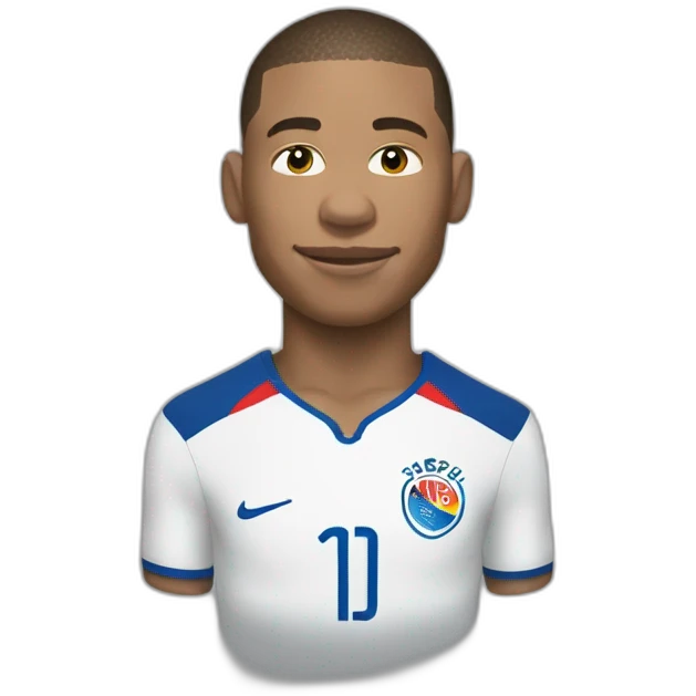 Mbappé with World Cup  emoji