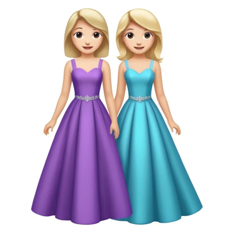 girls in a prom emoji