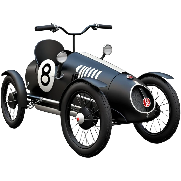  1931 Bugatti storm trooper’s electric cyclekart with advanced rugged independent suspension, power steering and disc brakes  emoji