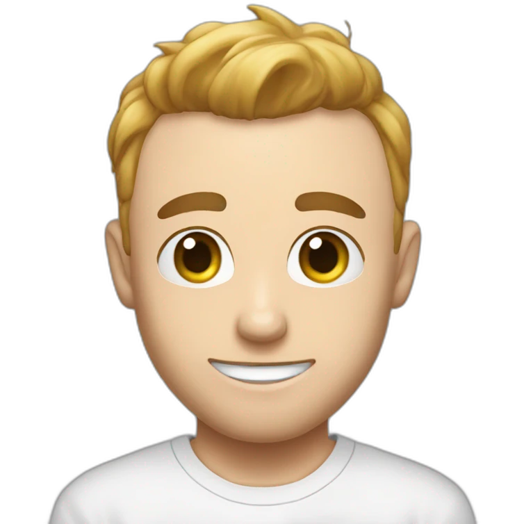 Squeezie qui porte un tee shirt yoko emoji
