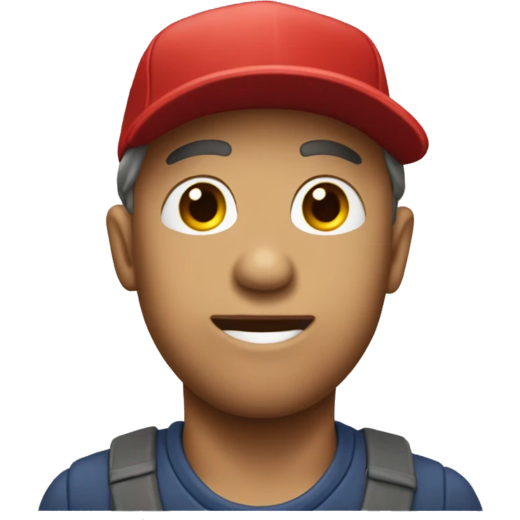 red baseball cap TRAMP emoji
