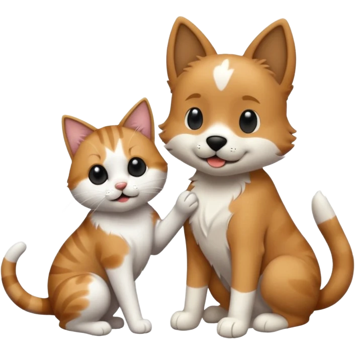 perro y gato emoji