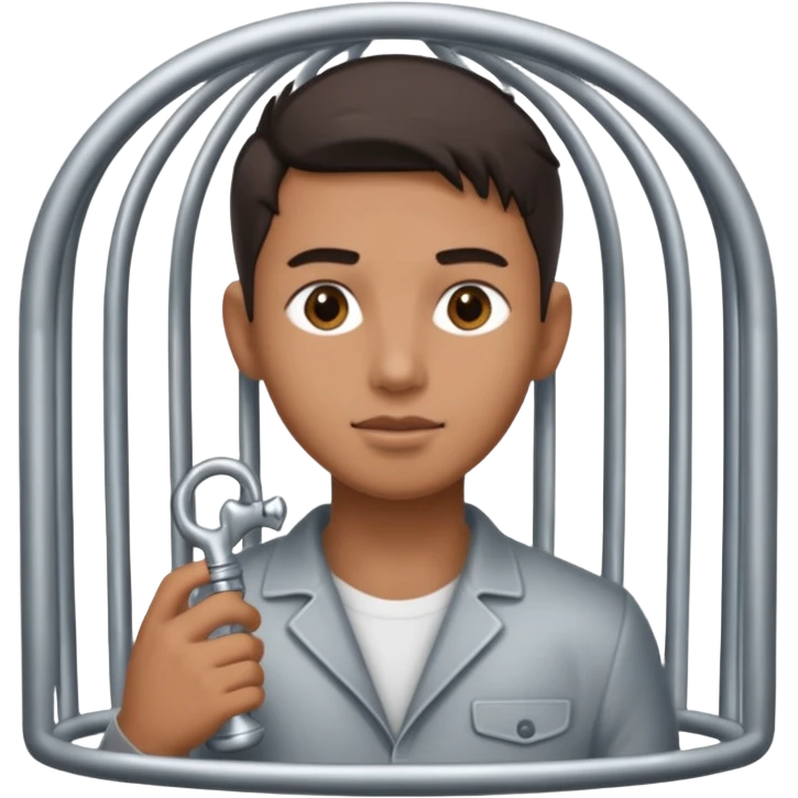 Cock caged  emoji