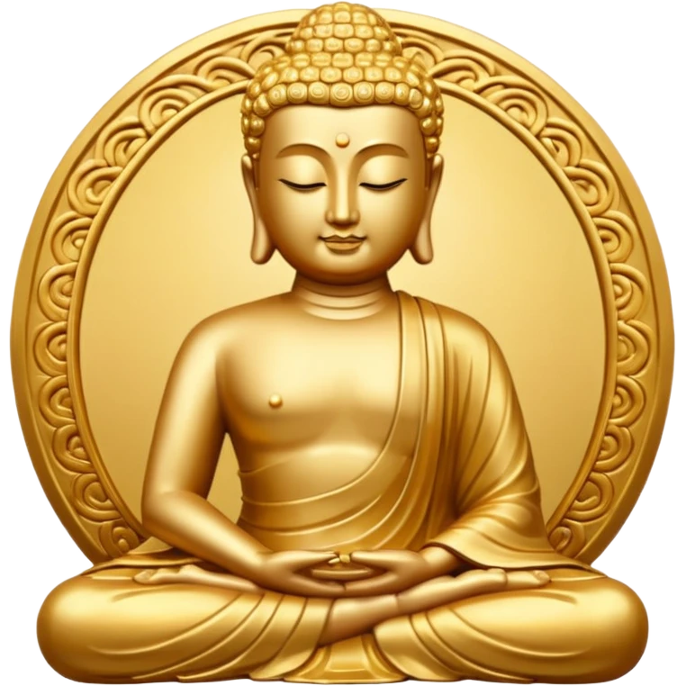 Golden Buddha emoji