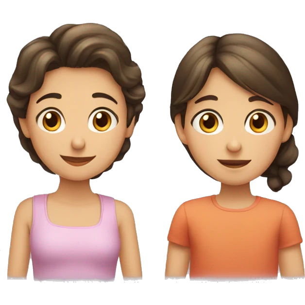 Una pareja de dos niños, una niña y un niño adolescentes emoji