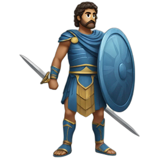 Greek warrior emoji