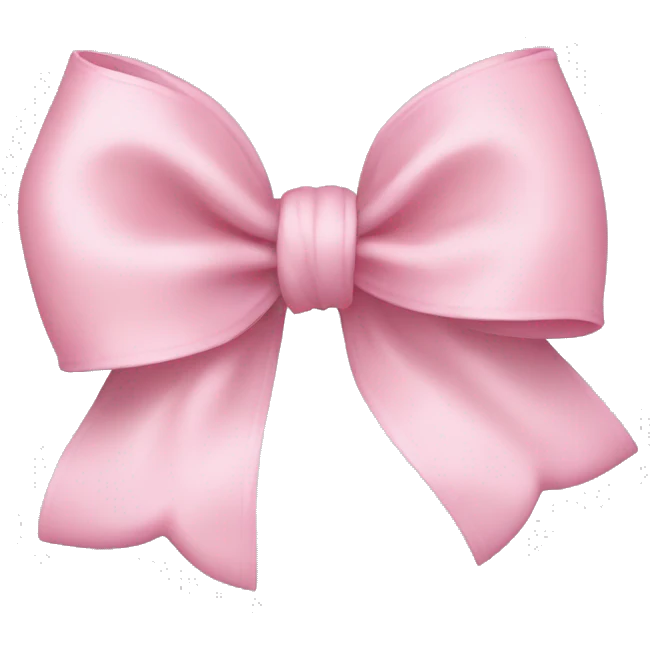 Baby Pink bow emoji