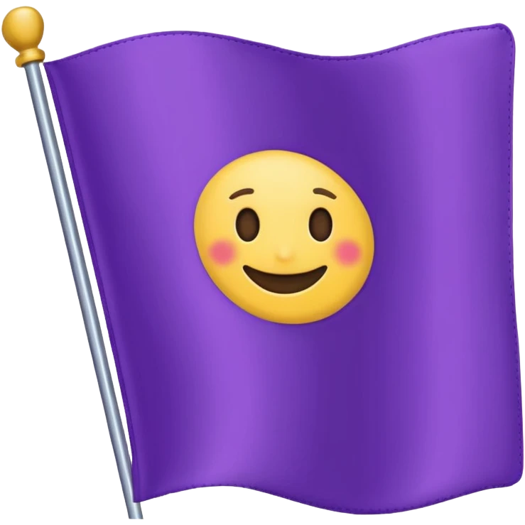 Handheld Flag purple emoji