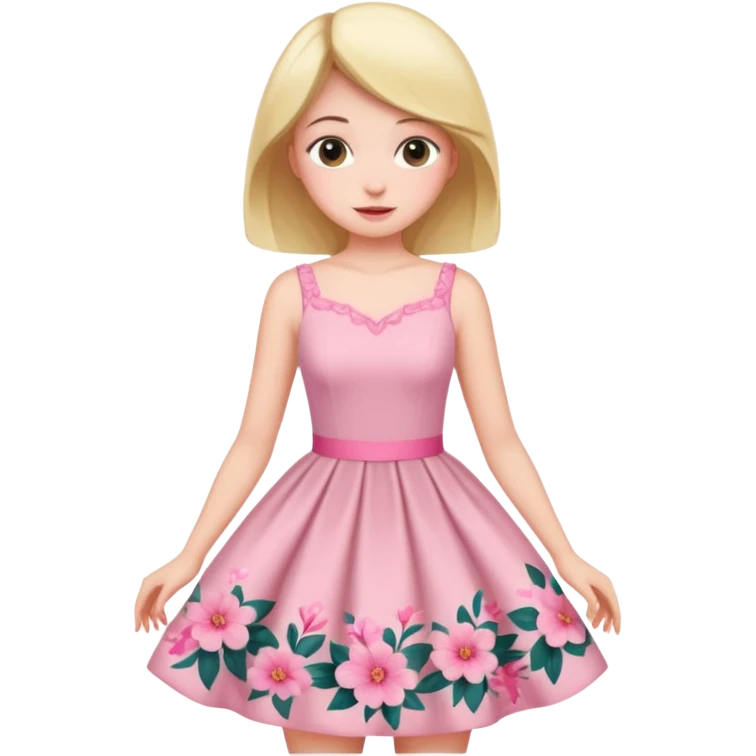 دختری که درحال لباس پوشیدن است emoji