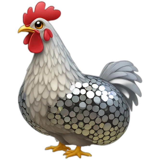 discoball chicken emoji
