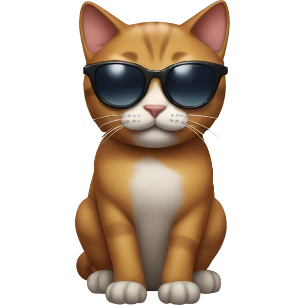 Cat with sunglasses emoji
