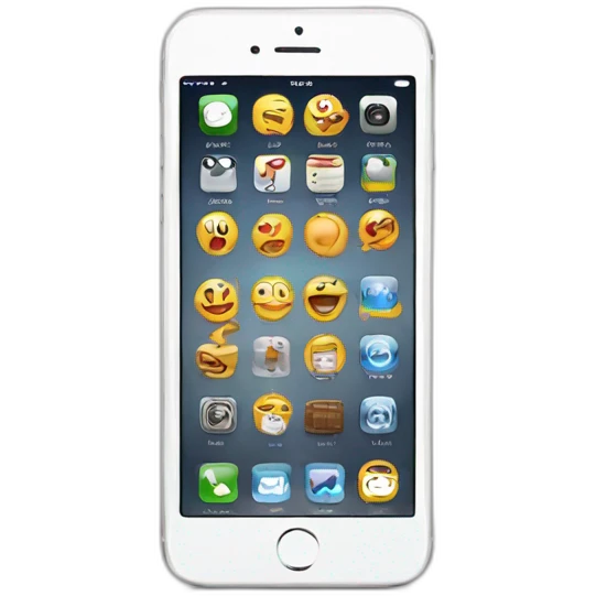 iphone screen with shop app emoji