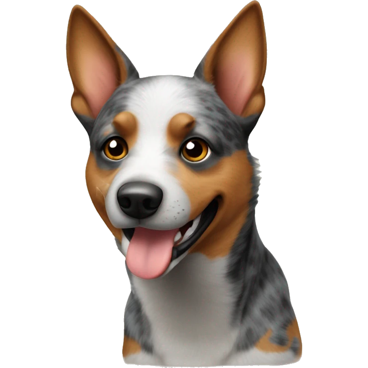 Australian cattle dog ran emoji