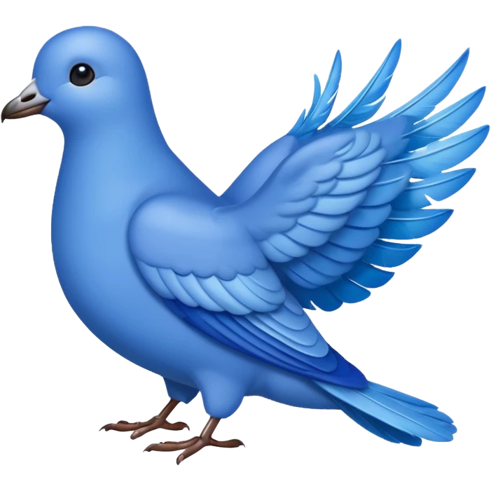 Palomita azul emoji